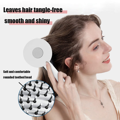 One-key Self-cleaning Hair Brush For Women Curly Hair Brush  Anti-Static Airbag Massage Comb  Airbag Massage Scalp Comb Professional Detangling One-key Self-cleaning