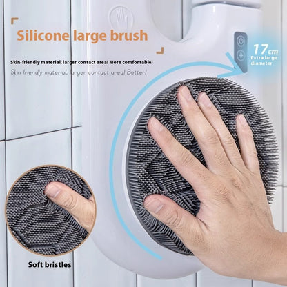 Household Electric Body Cleansing Device Wall-mounted Rubbing Back Bath Brush