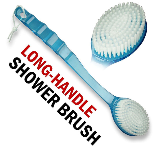 Corps arrière de douche Brushlong manche exfoliant peau Spa bain doux épurateur propre