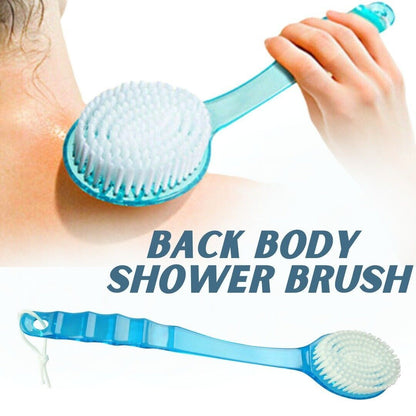 Corps arrière de douche Brushlong manche exfoliant peau Spa bain doux épurateur propre