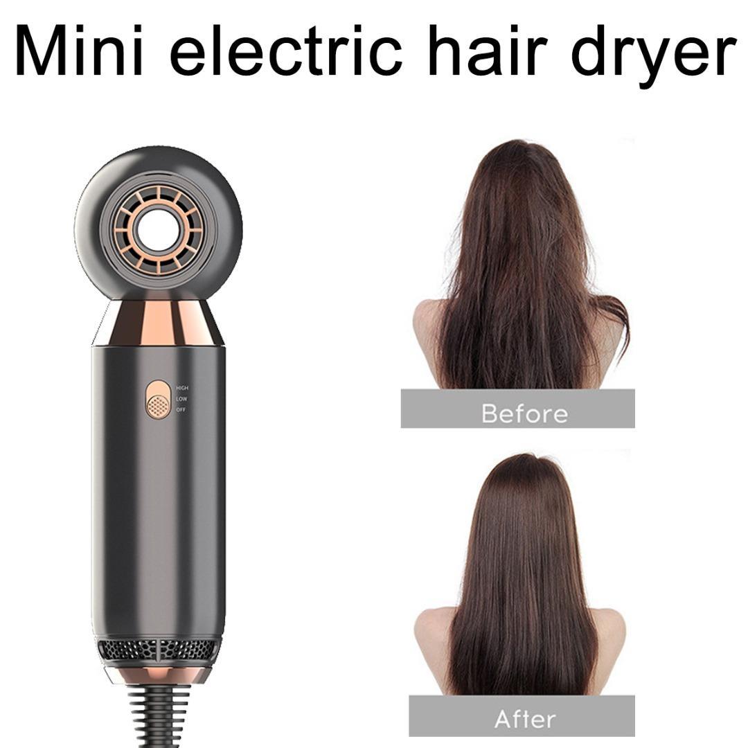 Leafless Hair Dryer, 800W, 2 Speed Fan, Negative Ionic Blow Dryer, Portable, Hair Dryer, Salon, 2 Gears, Best Gift