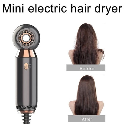 Leafless Hair Dryer, 800W, 2 Speed Fan, Negative Ionic Blow Dryer, Portable, Hair Dryer, Salon, 2 Gears, Best Gift